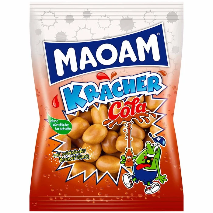 MAOAM Kracher Cola Kaubonbons mit Brausefüllung 200g