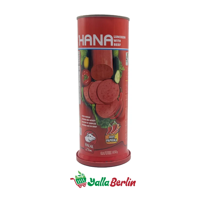 HANA LUNCHEON FLEISCH RINDFLEISCH SCHARF (830 Gr)