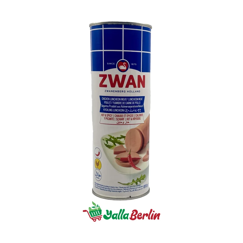 ZWAN HUHN LUNCHEON FLEISCH SCHARF (850 Gr)