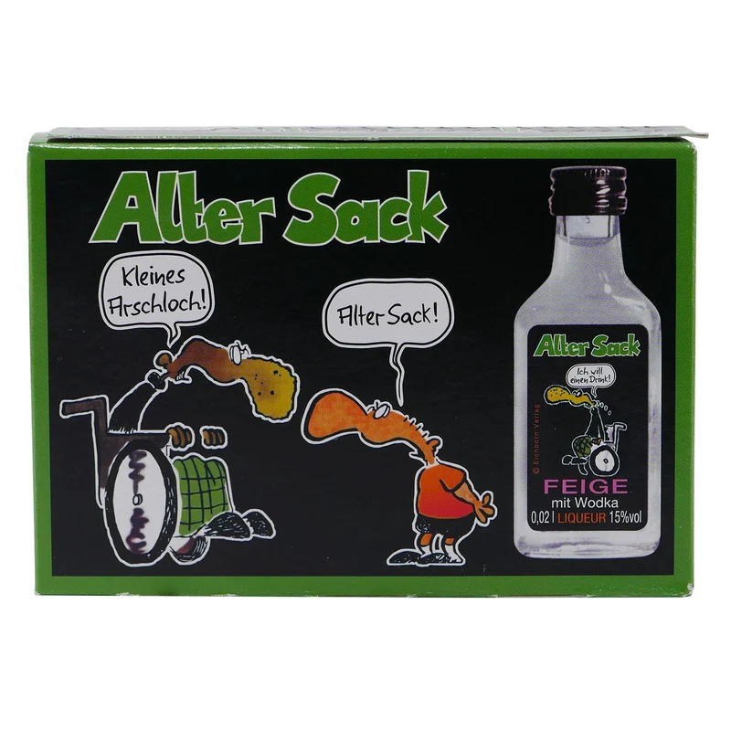 Alter Sack Feige mit Wodka Likör (8 x 0,02L)