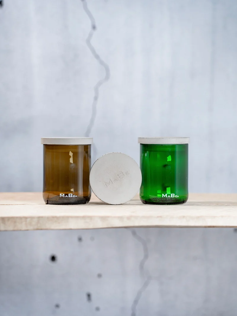 Vorrats Glas UPCYLING trifft Beton - modern & nachhaltig für deine Küche