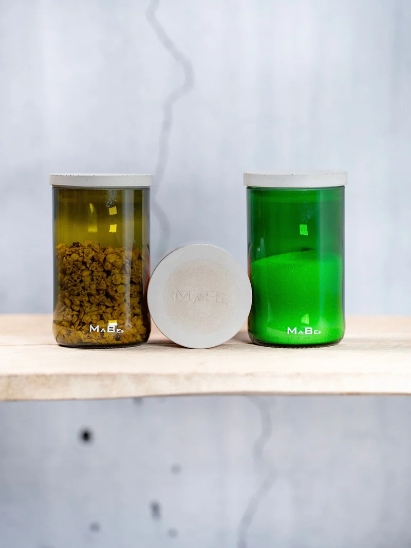 Vorrats Glas UPCYLING trifft Beton - modern & nachhaltig für deine Küche