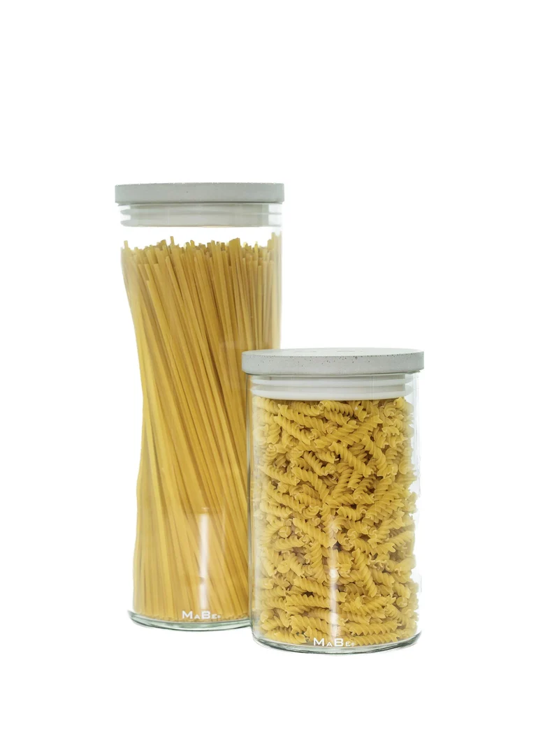 Vorrats Glas aus 3l Flasche - Nachhaltiges Geschenk für Pasta und Co - B2B