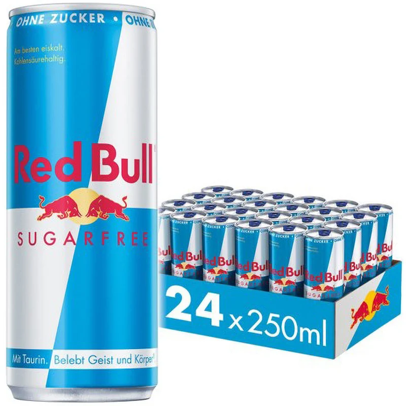 Red Bull Energy Drink Sugarfree 24x 250 ml (EINWEG)