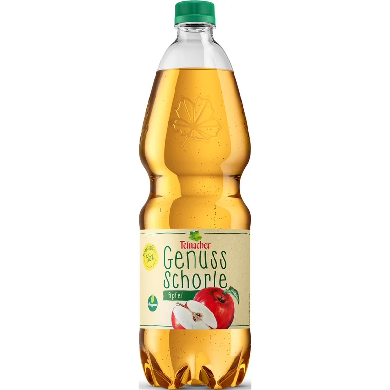 Teinacher Genuss-Schorle Apfel PET 9x 1 Liter (EINWEG)