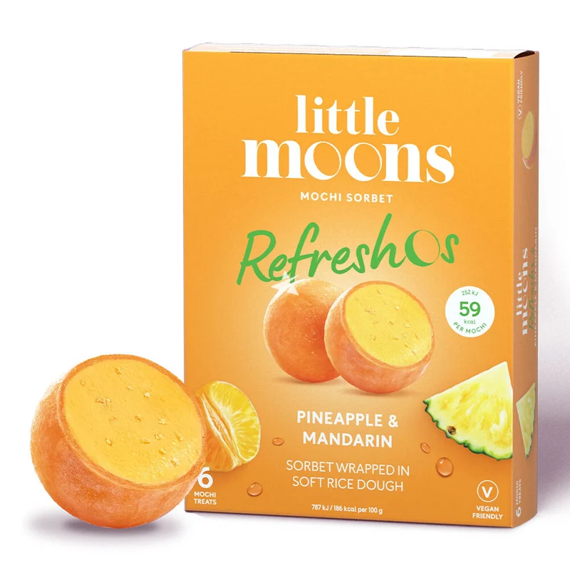 Frozen Little Moons Ice Cream - Pineapple & Mandarin 192gm