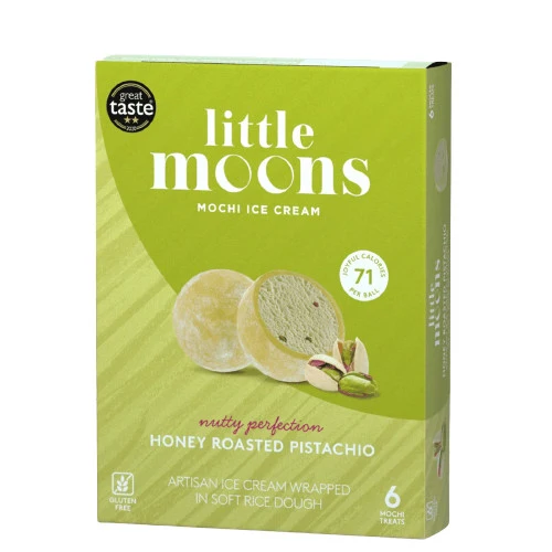 Frozen Little Moons Ice Cream - Honey Roasted Pistachio 192gm (Only Berlin Delivery)