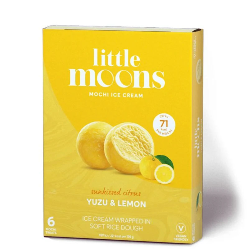 Frozen Little Moons Mochi Ice Cream - Yuzu & Lemon 192gm - Only Berlin Delivery