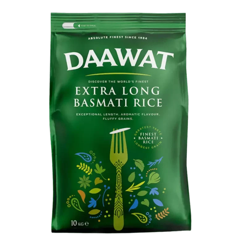 Daawat Basmati Rice - Extra Long 10kg (BBE: 01.2027)