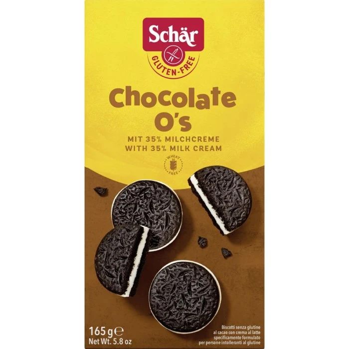 Schär Chocolate O's Doppelkekse Glutenfrei 165g / 5.82oz