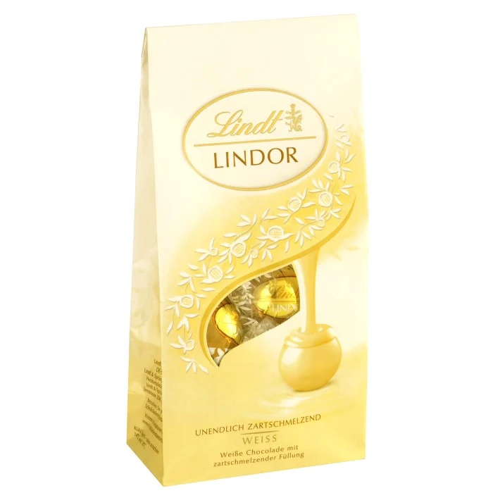 Lindt Lindor Schokoladen Kugeln Weiss 100g / 3.53oz