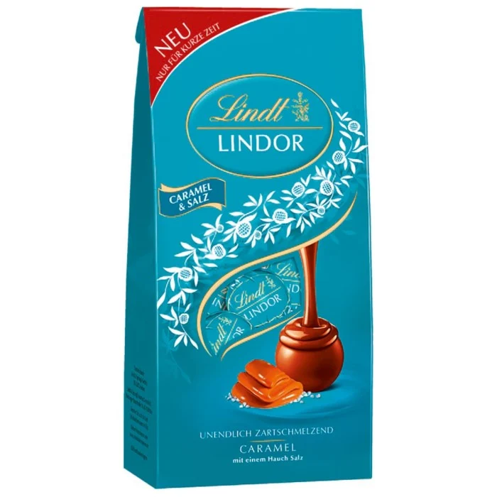 Lindt Lindor Schokoladen Kugeln Caramel & Salz 100g / 3.53oz