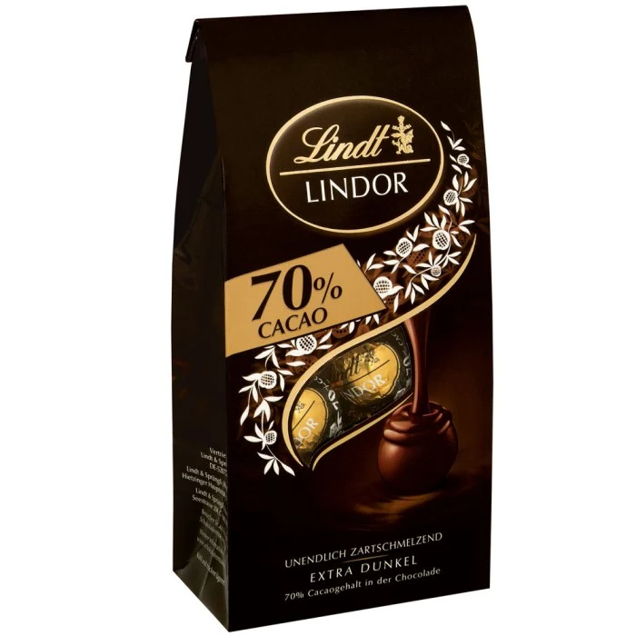 Lindt Lindor Schokoladen Kugeln Feinherb 70% Cacao 99g / 3.49oz