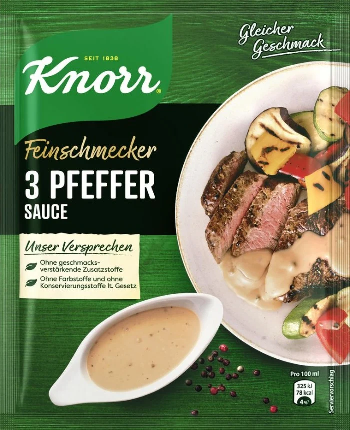 Knorr Feinschmecker 3 Pfeffer Sauce