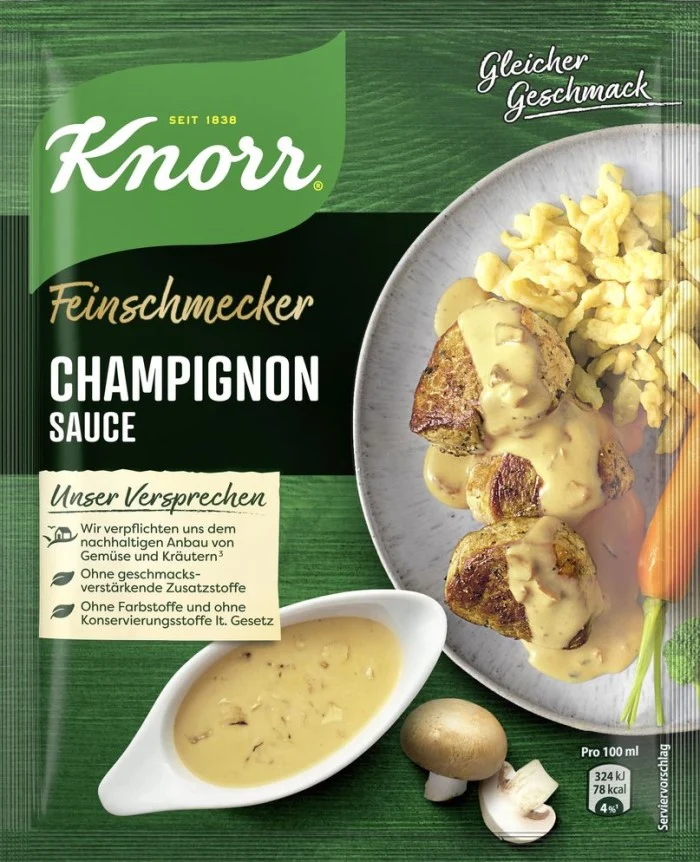 Knorr Feinschmecker Champignon Sauce