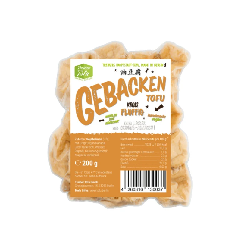 Treiber Tofu - Gebackener 200gm (Only Berlin Delivery)