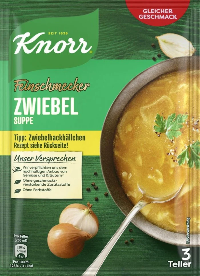 Knorr Feinschmecker Zwiebel Suppe