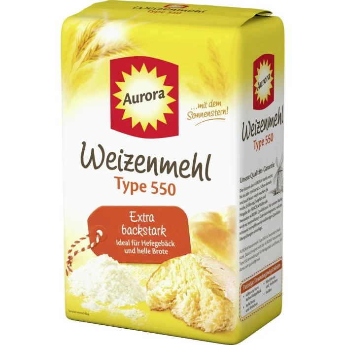 Aurora Weizenmehl Type 550 1kg / 2.20 lbs