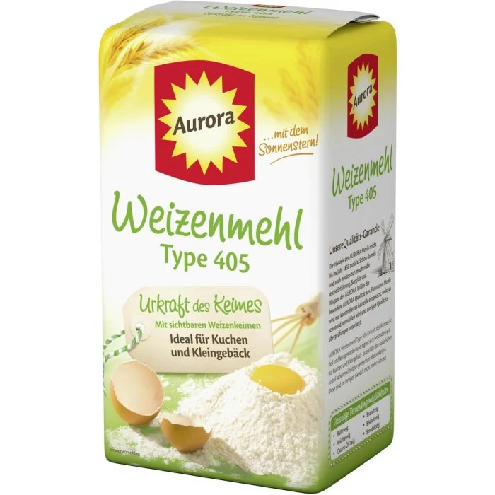 Aurora Weizenmehl Type 405 Urkraft des Keimes 1kg / 2.20 lbs