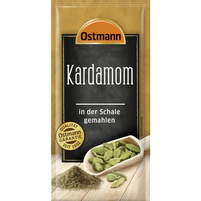 Ostmann Kardamom in der Schale gemahlen 7,5g Beutel