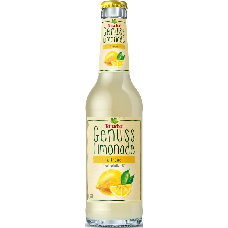 Teinacher Genuss-Limo Zitrone 12x 0,33 Liter (MEHRWEG)