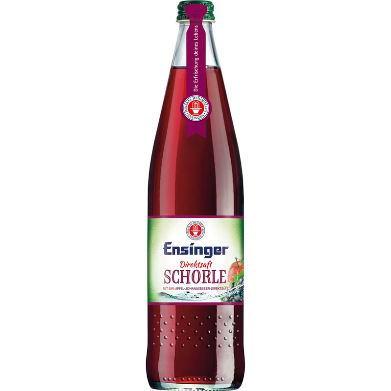 Ensinger Apfel-Johannisbeer-Schorle 12x 0,75 Liter (MEHRWEG)