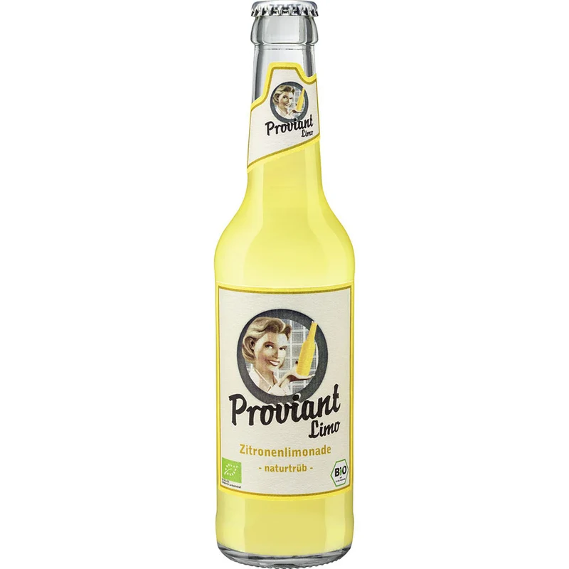 Proviant Zitronenlimo naturtrüb Bio 24x 0,33 Liter (MEHRWEG)