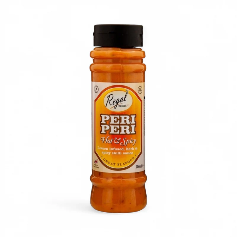 Regal Peri Peri Sauce - Hot & Spicy 500ml (BBE: 09.2026)