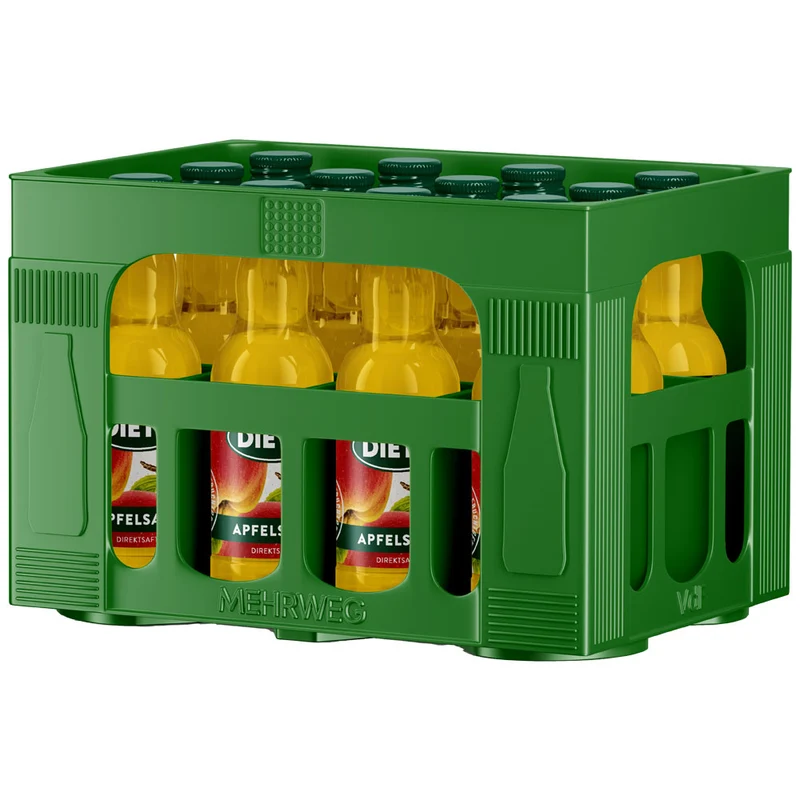 Dietz Apfelsaft klar 12x 0,2 Liter (MEHRWEG)