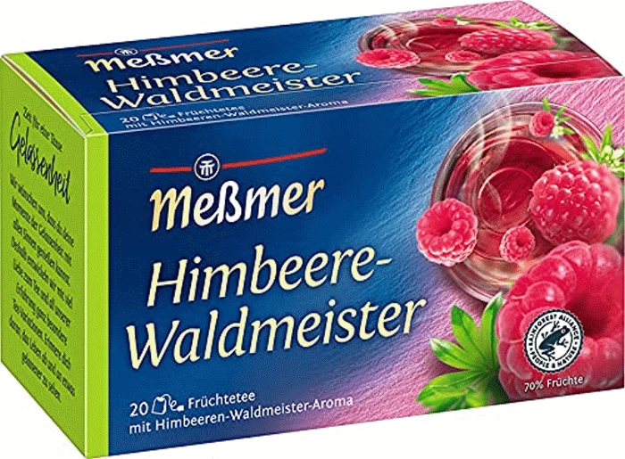 Meßmer Früchtetee Himbeere Waldmeister 20 Teebeutel