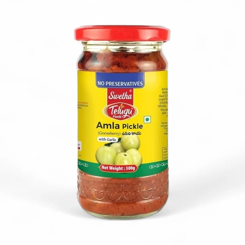Swetha Telugu Foods - Amla (Gooseberry) Pickle 300gm