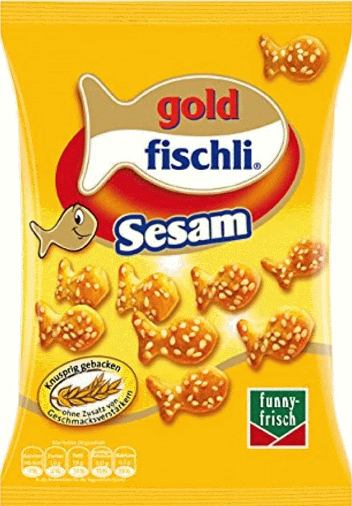 funny-frisch Gold Fischli Sesam 100g
