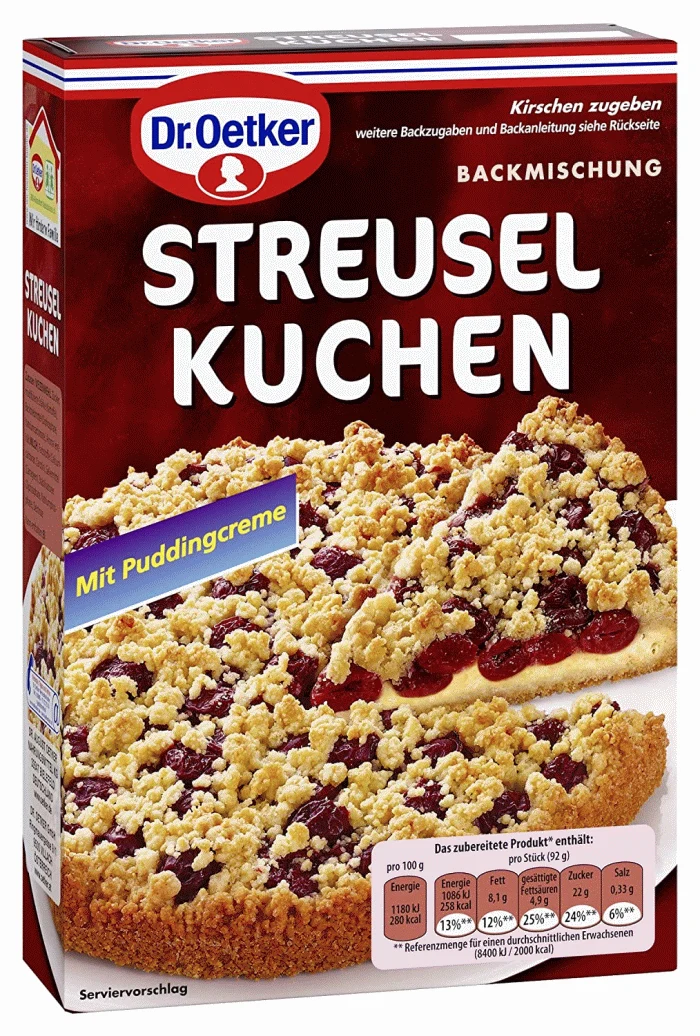 Dr. Oetker Streuselkuchen Backmischung