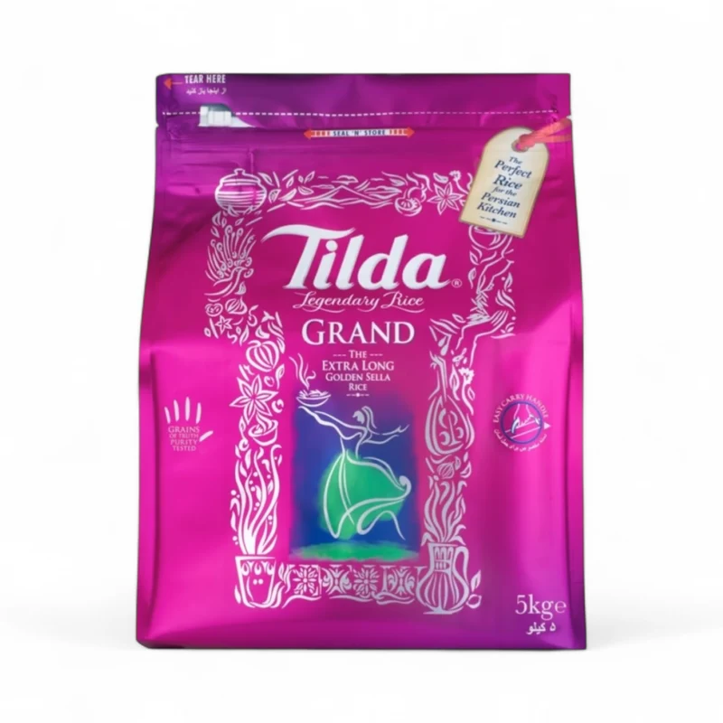 Tilda Grand Extra Long Sella Basmati Rice 5kg