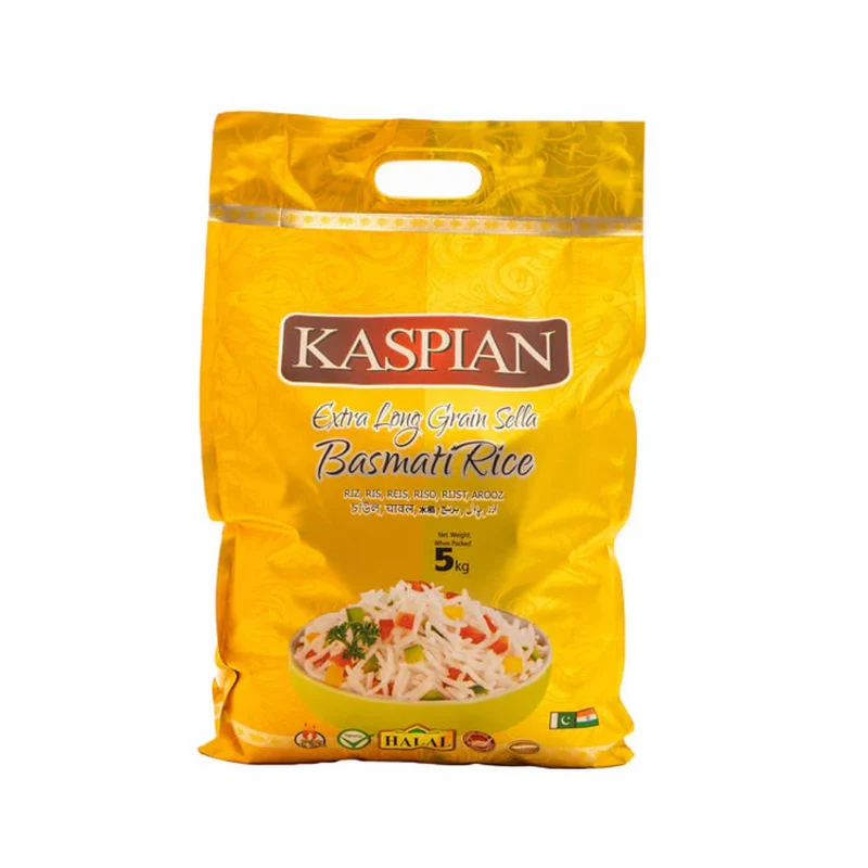 Kaspian Sella Basmati Rice - Extra Long Grain 5kg