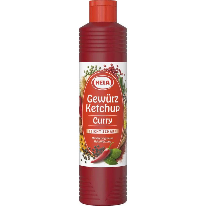Hela Curry Gewürz Ketchup Leicht Scharf 800ml