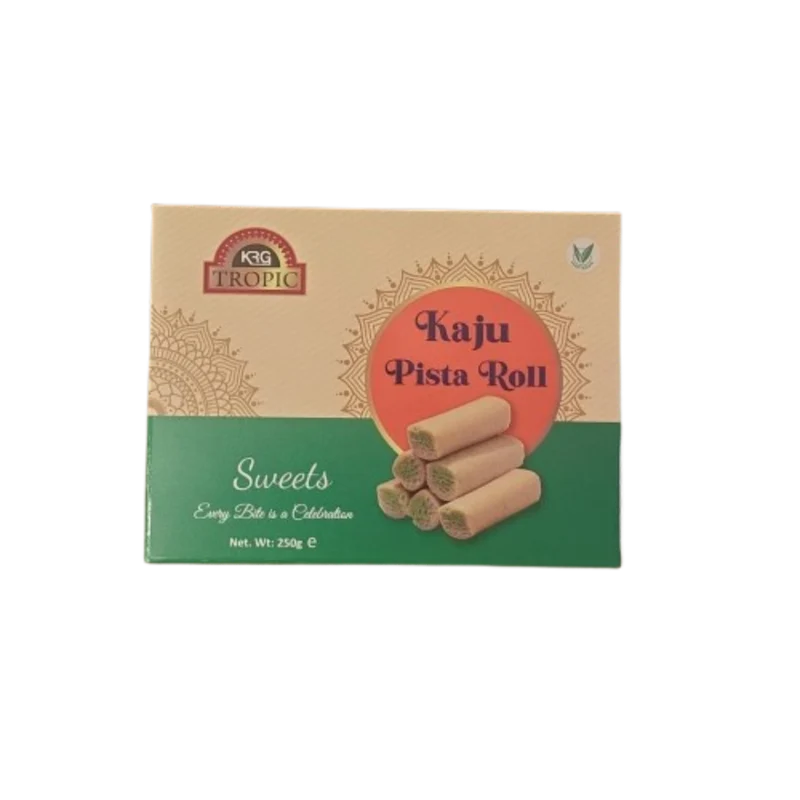 KRG Tropic Sweets - Kaju Pista Roll 250gm