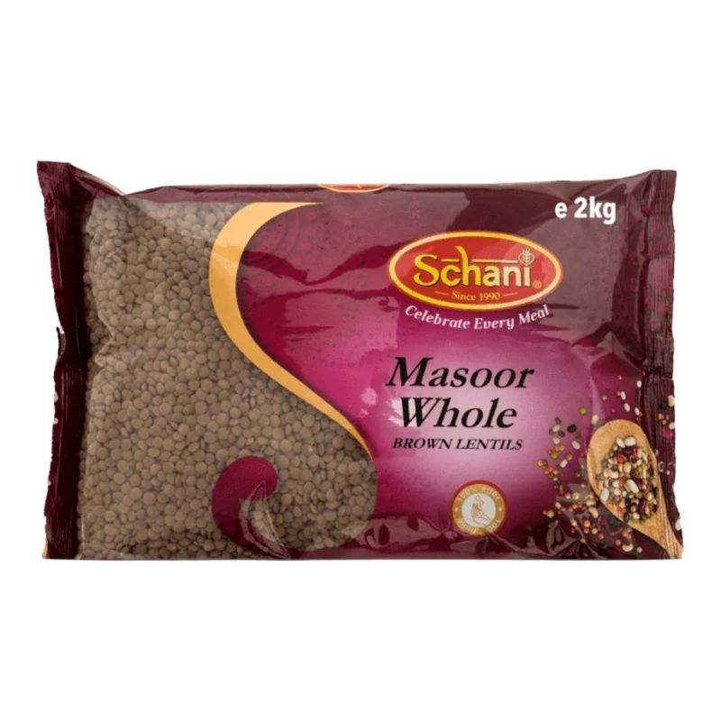 Schani Masoor Whole (Brown Lentils) 2kg