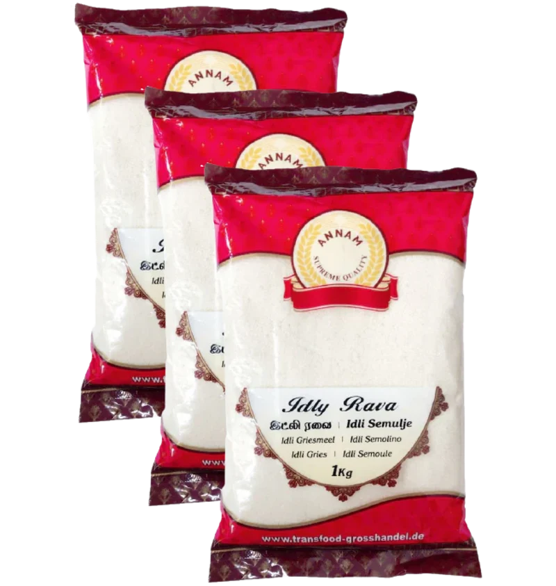 Annam Idly Rava 1kg Bundle (Choose your Quantity)
