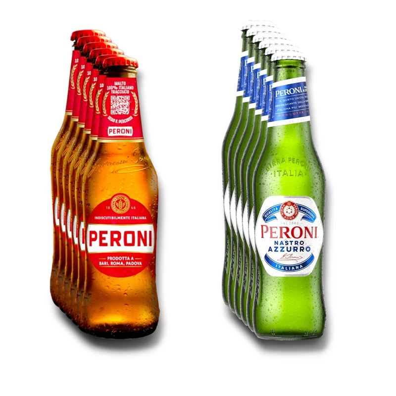 Peroni Mix - Nastro Azzurro & Prodotta a Bari - Italiens beliebte Biere 330ml
