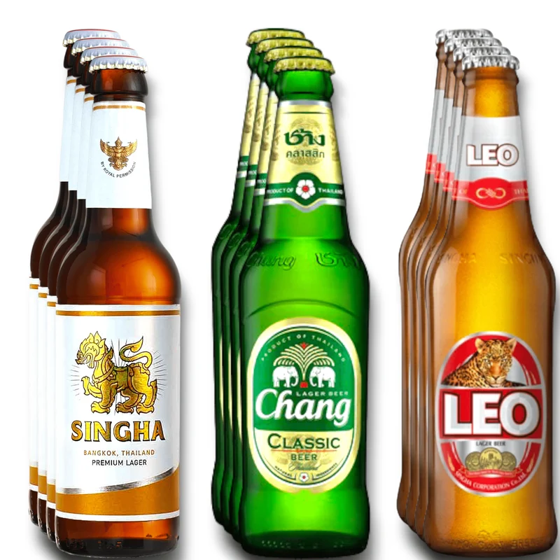 Thailand Bierpaket – Singha, Chang & Leo