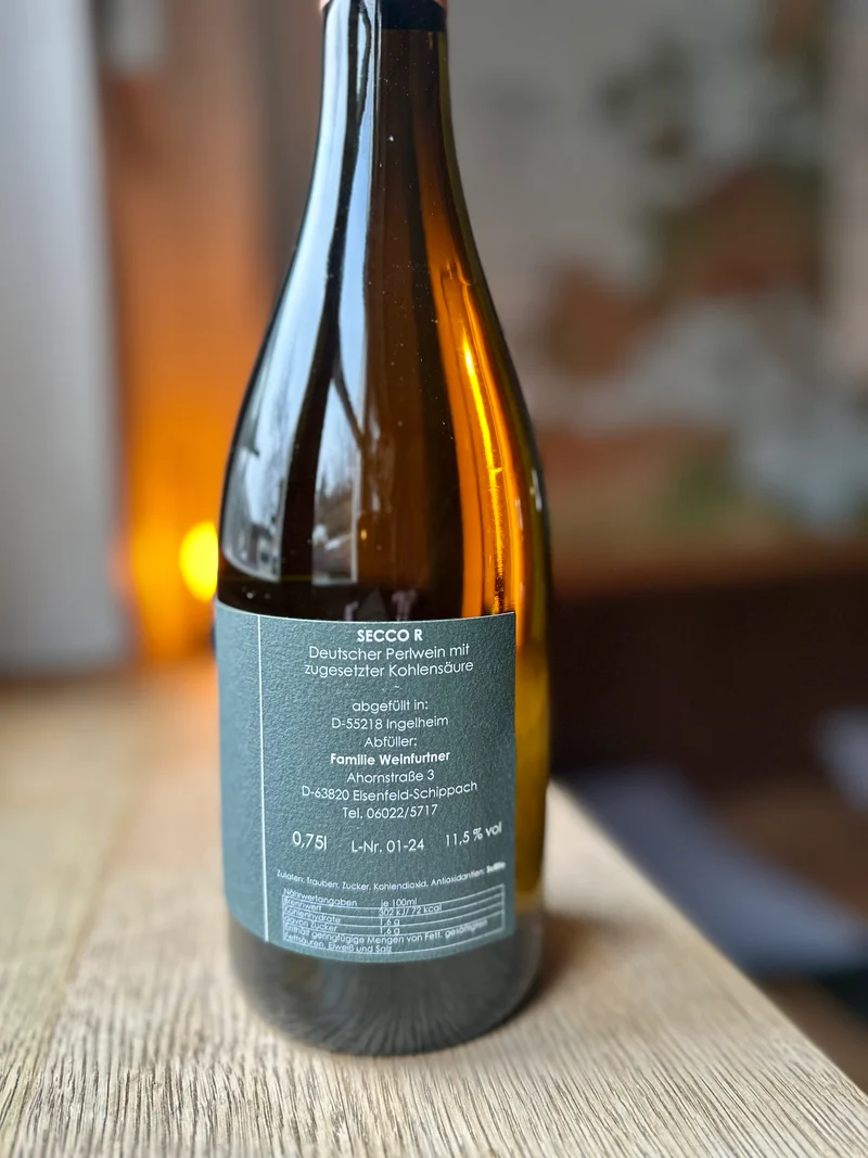 Rückverschnitt Secco - Weinbau Weinfurtner aus Elsenfeld-Schippach