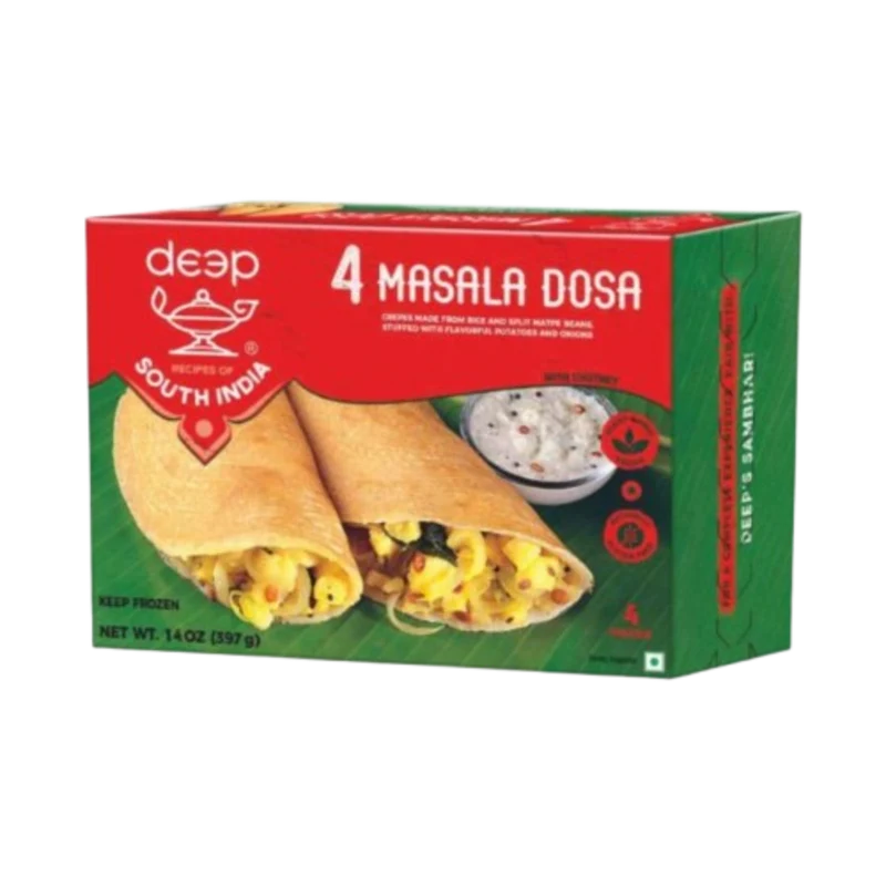 Frozen Deep Masala Dosa (4pcs) 397gm - Only Berlin Delivery