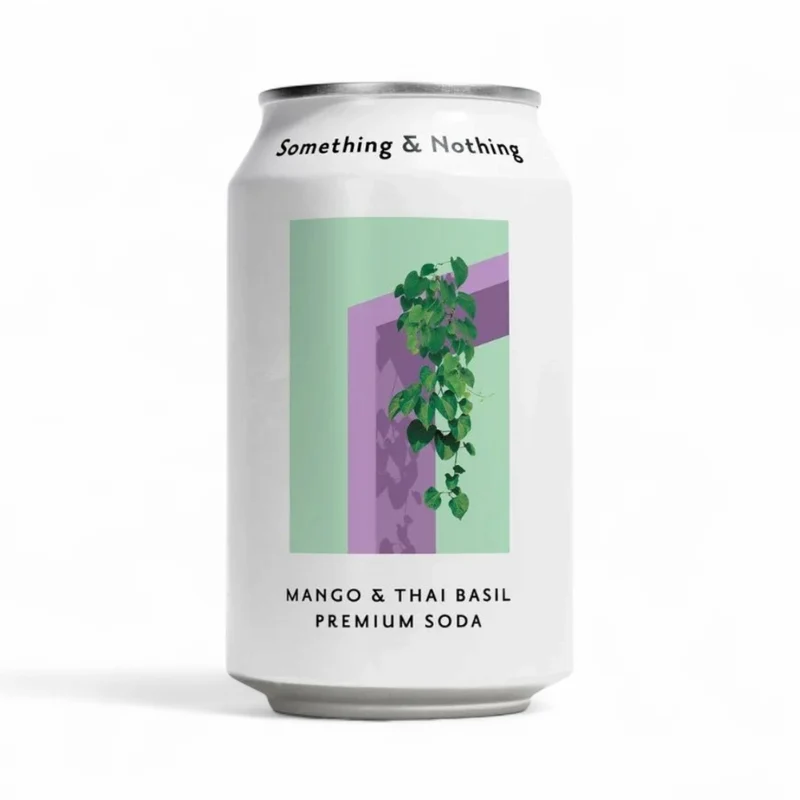 Something & Nothing Premium Soda - Mango & Thai Basil 330ml