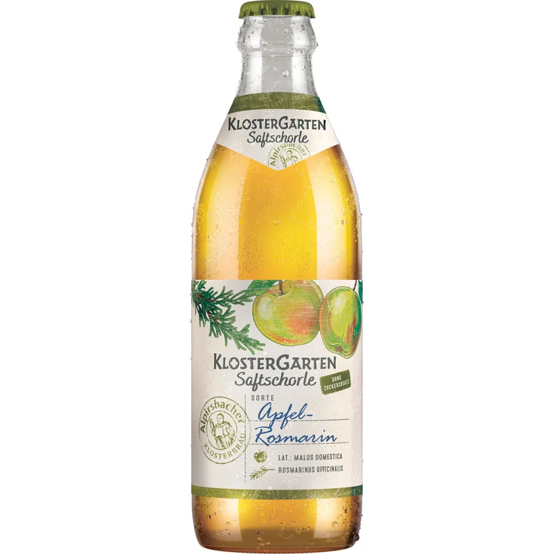 KlosterGarten Saftschorle Apfel-Rosmarin 20x 0,33 Liter (MEHRWEG)