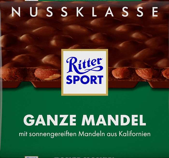 Ritter Sport Nussklasse Schokolade Ganze Mandel 100g