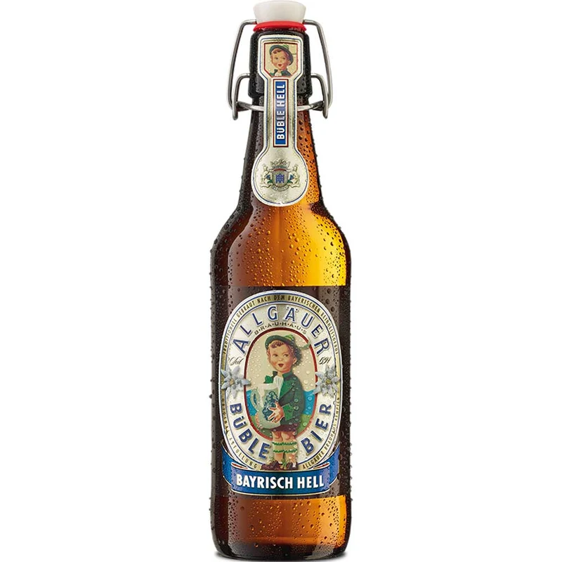 Allgäuer Büble Bayrisch Hell Bügel 20x 0,5 Liter (MEHRWEG)