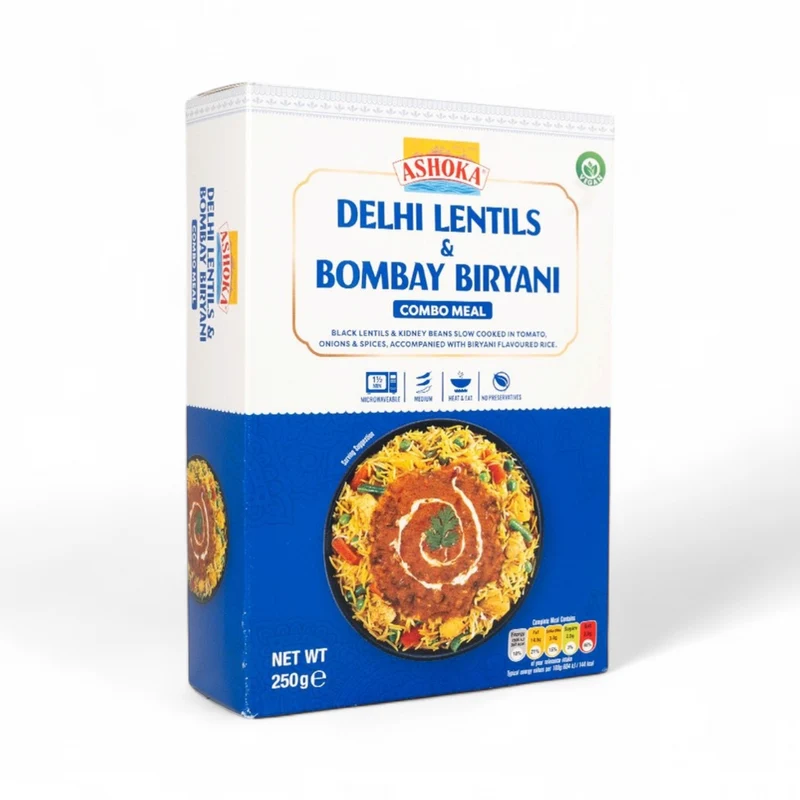 Ashoka Combo Meal - Delhi Lentils & Bombay Biryani 250gm