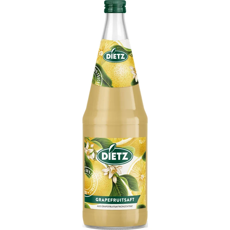 Dietz Grapefruitsaft 6x 1 Liter (MEHRWEG)