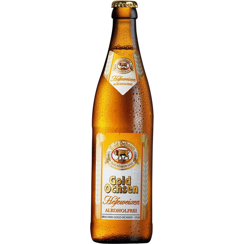 Gold Ochsen Hefeweizen Alkoholfrei 20x 0,5 Liter (MEHRWEG)
